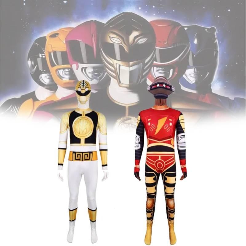 Mighty Morphin Power Rangers Dinosaur Cosplay Suit For Kids Halloween Costume Party