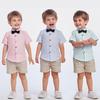 Kinder Jungen Formelle Party Outfits Kleidung Set Hochzeit Geburtstag Kleinkind Junge Gentleman Hübsch Kinder Eleganter Anzug 1-7 Jahre
