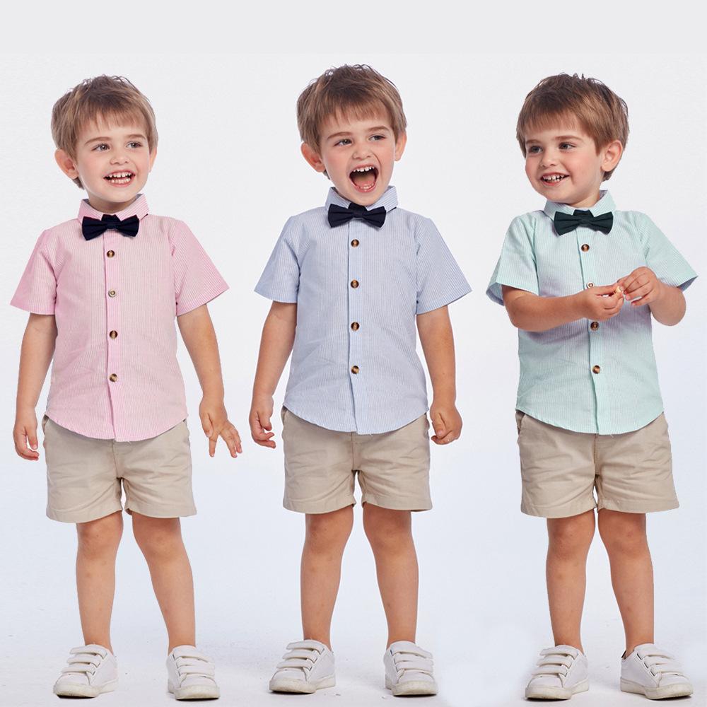 Kids Boys Formal Party Outfits Clothes Set Wedding Birthday Toddler Boy Gentleman Handsome Children Elegant Suit 1-7 Years