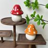 Cartoon Mushroom Ceramic Storage Jars Home Desktop Toothpick Holder Cotton Swab Organizer Kitchen Bathroom Decoratives Container