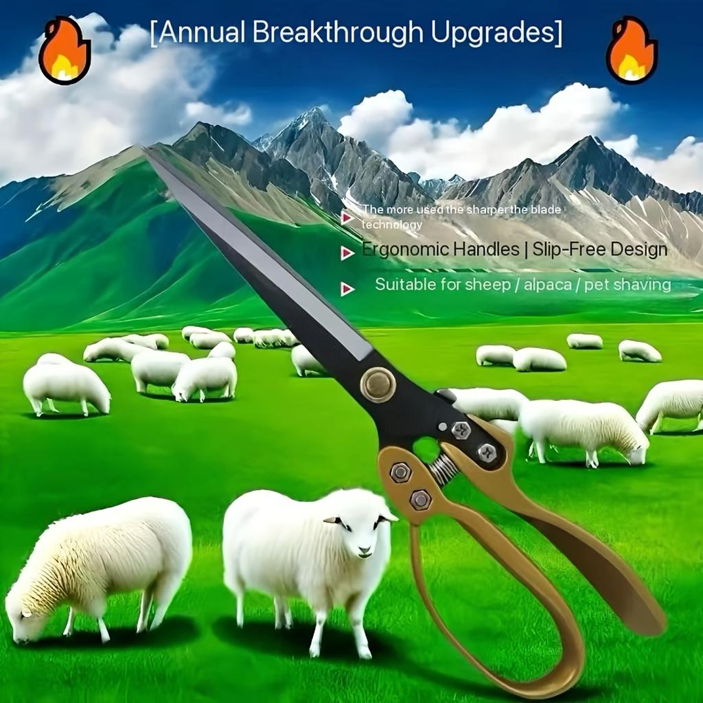 Best Selling Multi Purpose Scissors: Large Size for Trimming Pet Hair, Home Use, Lawn Care , Sharp Manganese Steel with Ergonomic Handle Design