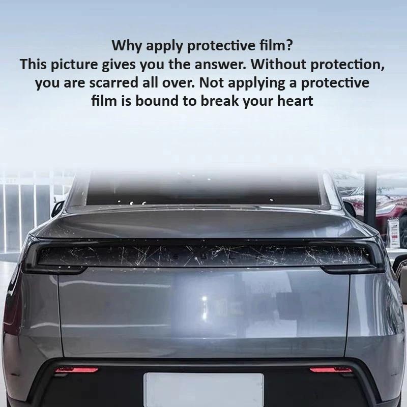 TPU-Scheinwerferfolie für Tesla Model Y Juniper 2025 Autozubehör Transparente Rücklicht-Schutzfolie Geschwärzt Wasserdicht