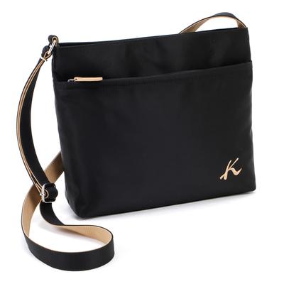 Crossbody Shoulder Bag Au Lait 15671 R-0702 Black/Cafe [Black]
