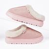 Fashion Winter Faux Fur Warm Plush Slippers Women Mix Color Platform Cotton Slippers Woman Light Non Slip House Furry Slides Female