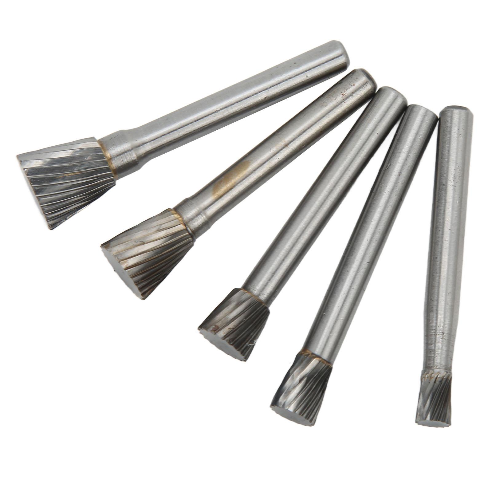 

N Type Rotary Burr Set Single Cut 6mm Shank Carbide Grinding Polishing Files for Aviation Vehicles Ship