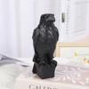 Retro Hawk Desk Ornament Realistic Falcon Statue Black Eagle Statue  Halloween Party Decoration