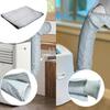 Home Cooling Setup White Protective Cover Sleeve Easy Installation AC Cover Duct Portable AC Cover Easy Installation Design