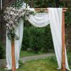 Chiffon Table Runner, Table Decorations Sheer Wedding Table Runner Rustic Romantic Wedding Arch for Bridal Shower Birthday Party 70x300cm