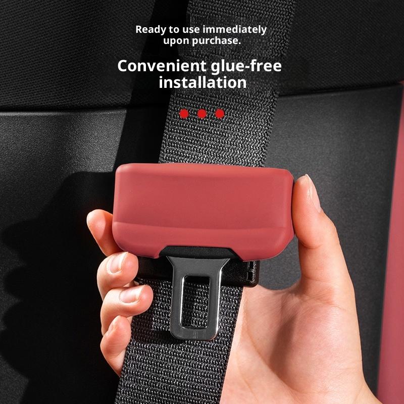 1/2Pcs Silicone Anti-scratch Protector Safety Belt Buckle Guard Auto Interior Accessories Car Seatbelt Buckle Cover