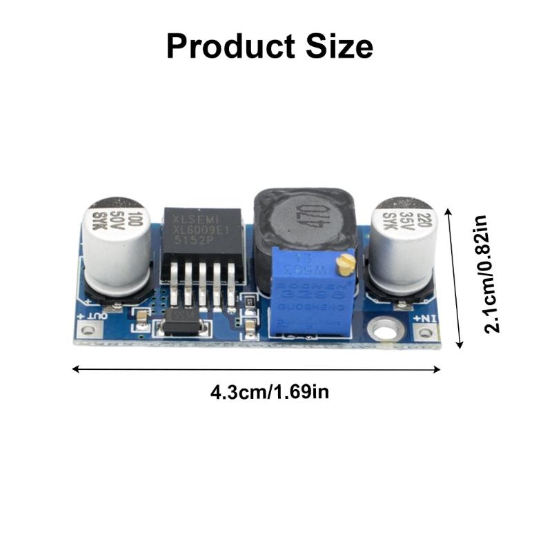 2pcs XL6009 Curren Booster Stable Output for Various Electronic Devices Power Converter for Various Devices and Projects