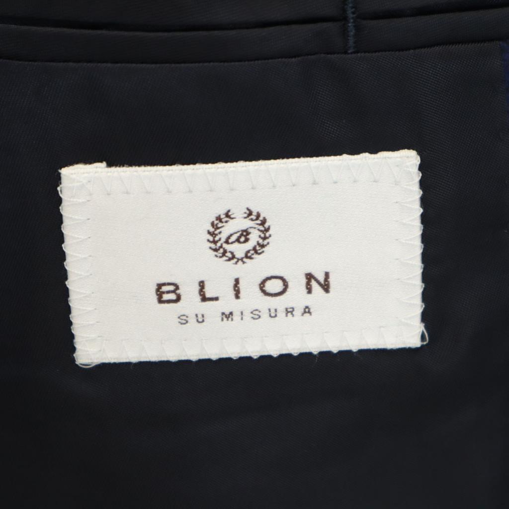 BLION Check Pattern tailored jacket Navy Men's Used