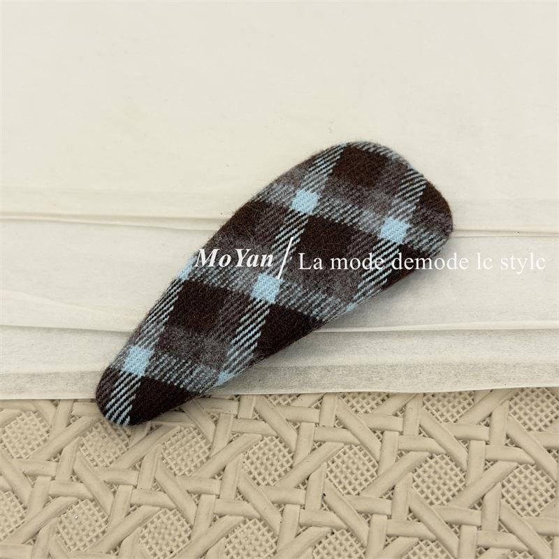 Korean Version Retro Minimalist Fabric Hair Clips for Elegant Side-parted Hair, Side-byside Hair Clips, Versatile Hair Accessories