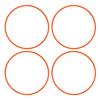 4Pcs 16 Inch Wheel Rim Protector Ring Anti Scratch Self Adhesive Wheel Rim Guard Trim Ring for Flat Rim Edge Car Orange
