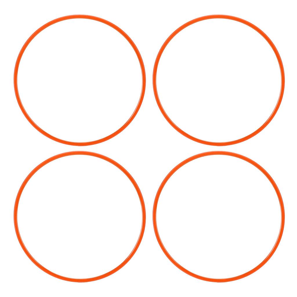 4Pcs 16 Inch Wheel Rim Protector Ring Anti Scratch Self Adhesive Wheel Rim Guard Trim Ring for Flat Rim Edge Car Orange