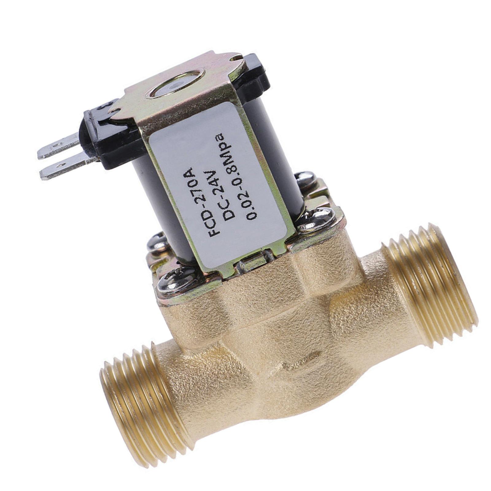 

Латунний електромагнітний клапан 1/2 дюйма Електричний електромагнітний клапан Контроль тиску води для сонячного водонагрівача та промислового використання B