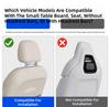 Luxury 360 Degree Rotating Multifunctional Car Dining Table ABS Folding Tray Cup Holder Beverage Rack Chair Back Interior Kits