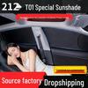 212 T01 Car Window Sunshade: UV Protection, Heat Insulation, Privacy & Light Blocking for Camping