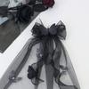Lace Bowknot Veil Hair Clip For Girls Party Hair Accessory Comfortable Cosplay Engagement Headpiece Photo Props