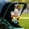 Early Education Cartoon Animal Bell Toy PP Cotton Plush Rattle Teether Toys  Children Gift