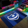 Portsmouth FC Design Crystal Velvet Carpet Cozy Non?Slip Printed Rug For Bedroom Living Room Entrance