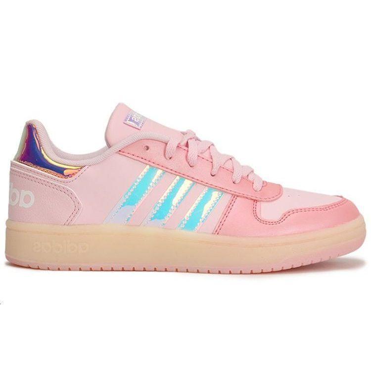 Adidas Neo Hoops 2.0 Synthetic Leather Comfortable Lightweight Shock Absorption Non-Slip Wear-Resistant Low-Top Retro Basketball Shoes H02712