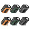 Portable Clip-on Fan with LED Fan Adjustable Wind Light Wearable Waist Speed Semi-Cooling Fan for Outdoor