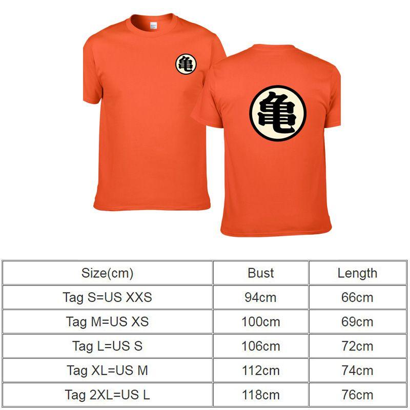 Z Dragonball Anime Kame Sennin Goku Cotton Tshirt Training Tee Shirts Mens Tops