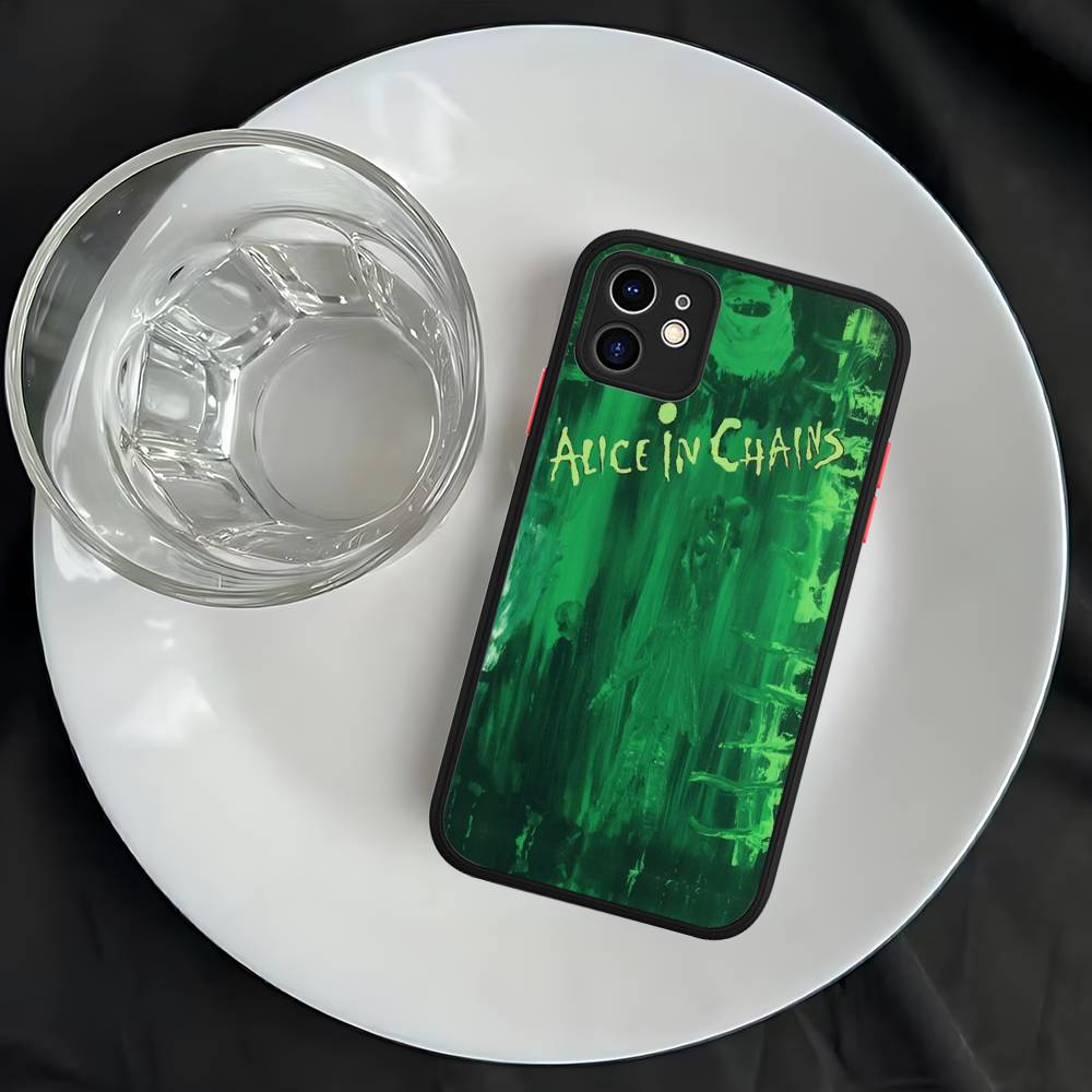 A-Alice I-In C-Chains Matte Transparent Phone Cover For iPhone Case 16 15 14 13 12 11 Pro Max X XS Max Plus