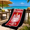 Eagle Of Poland: Symbolic Strength Beach Towel, Quick-drying, Easy To Care For, Suitable for Both Fitness and Beach Vacations,Sports Essential