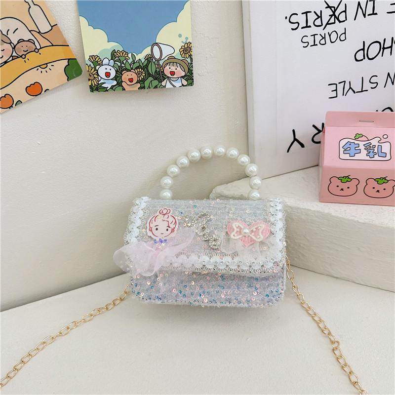 Stylish And Cute Beaded Crossbody Backpack For Girls Ideal For Preschool Use