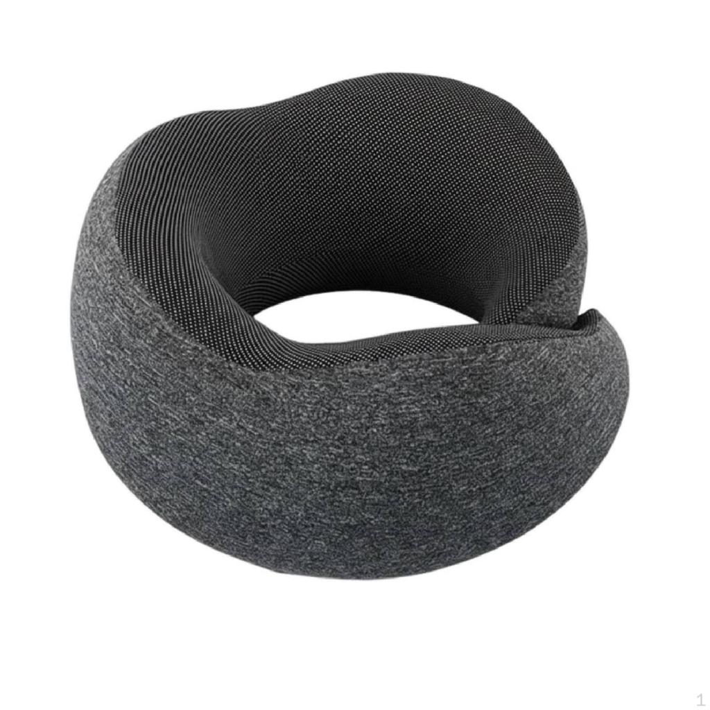 Ergonomic Neck Support Pillow Portable Memory Foam Travel for JetSetters, Commuters,