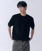 Washable Supima Cotton Crew Neck Short Sleeve Knit [Black]