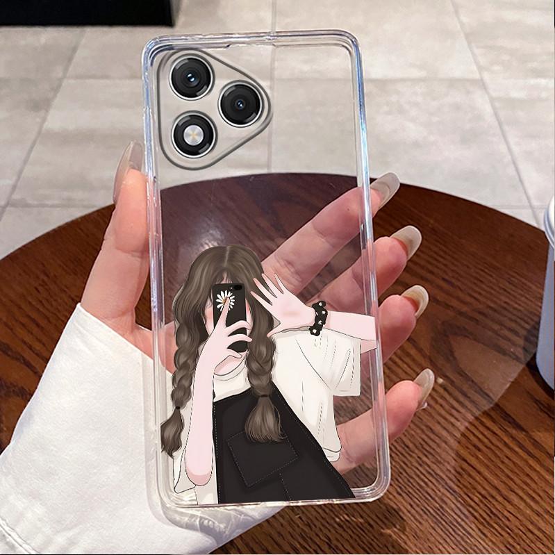 For Honor 400 Lite 5G Case ABR-NX1 Clear Luxury Cute Love Rabbit Funny Cool TPU Soft Silicone Casing Honor 400Lite Back Cover