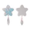 1pcs New Type Fashion Star Flowing Glitter Airbag Comb Mirror for Baby Girl Princess Hair Supplies Massage Sequins Comb