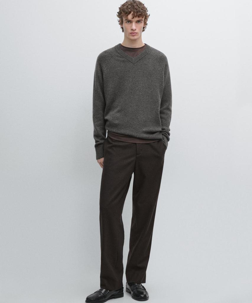 Masimodutti Total Look Wool Blend Pants