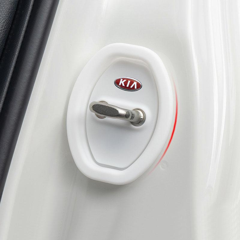 4ks Kryt zarážky dveří auta Ochranné kryty zámku dveří Zboží do auta Pro KIA Sportage Ceed Rio 3 4 k2 k3 k4 k5 k6 K7 K8 Picanto Sorento Optima