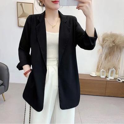 Damen Blazer Frühling und Herbst Dünner Stil Lässig Locker Herbst Kleiner Anzug