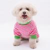 Huisdier Jumpsuit Gestreept Patroon Warm Casual Kleding Hond Slaapkleding Huisdier Vierbenige Kleding Puppy Kostuum