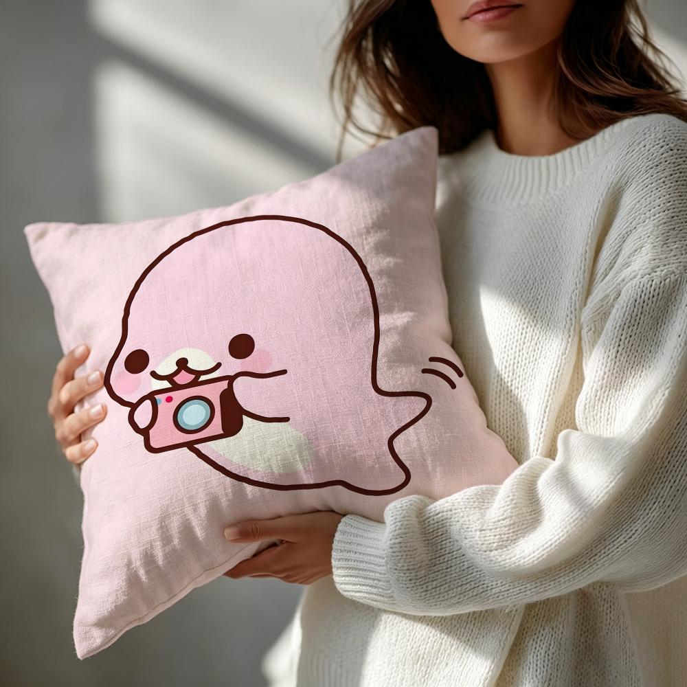 Character Mamegoma Cushion Cover Patterned Cushion Cover Romantic Cozy Home Sofa Decoration