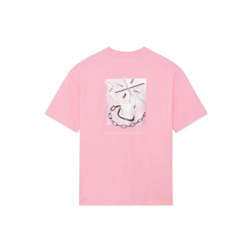 Li Ning X Glare, Wade Collection SS22 T Shirt Unisex Pink AHSS649-3