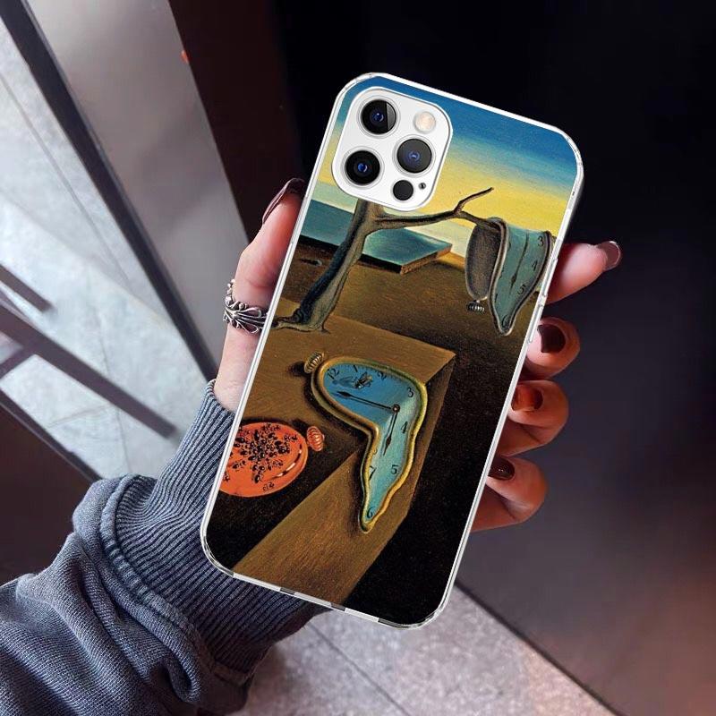 Salvador Dali Art Phone Case For iPhone 17 Air 11 13 Mini 14 15 Plus 16 12 Pro Max 16E SE 7 8 Pattern Soft TPU Back Cover  13 12