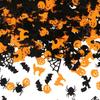 Mixed Witch Ghost Bat Pumpkin Confetti Paillettes,DIY Scrapbook Craft Accessories for Halloween Party Table Home Holiday Ornament Decoration Supplies