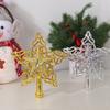 1Pcs Gold Star Christmas Tree Topper Decoration Xmas Tree Ornaments for Home Room Decor 2025 Xmas New Year Gift Accessories