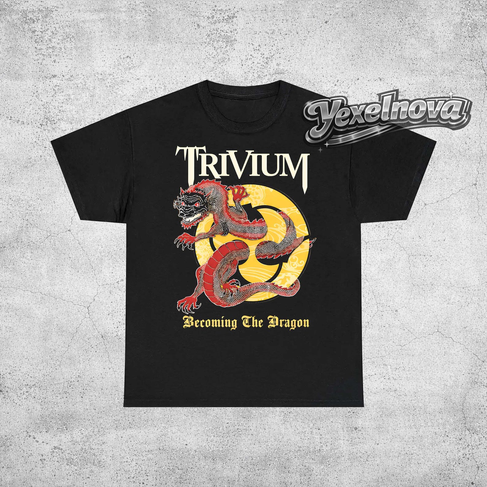 Trivium T-Shirt - Metal Music Shirt - Becoming The Dragon - Shogun Album - Trivium Merch - Unisex Rocker Clothing S