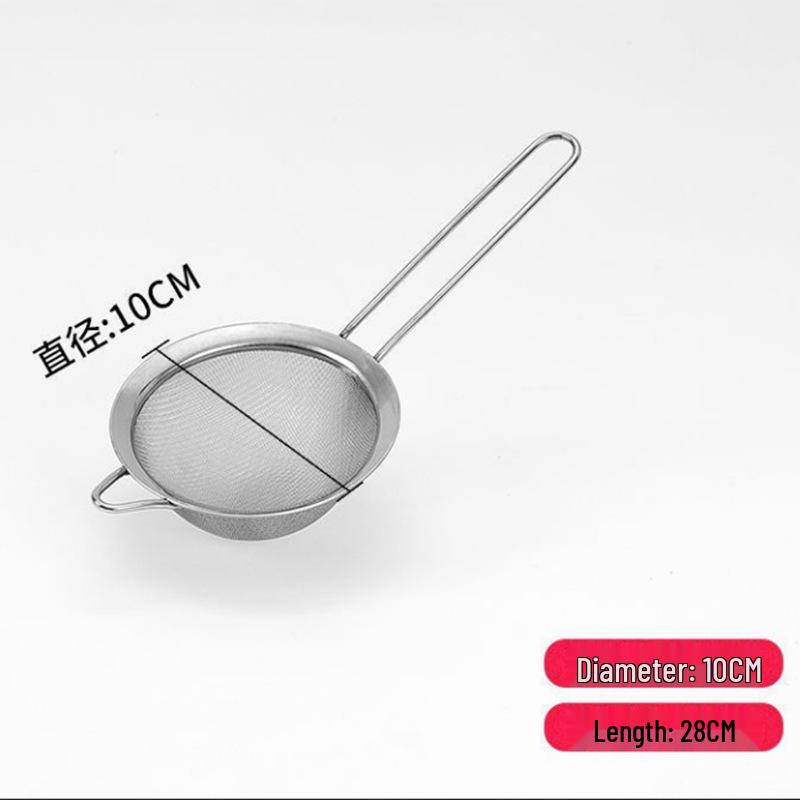 Large Stainless Steel Kitchen Colander for Noodles, Dumplings, Juice, Soy Milk, and Oil Straining