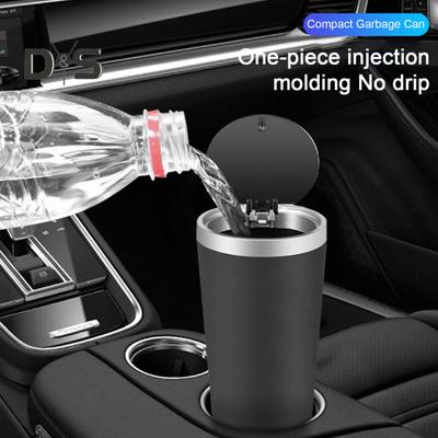 One Handed Car Trash Bin Convenient Compact Space Saving Garbage Can for Vehicle Interior Ideal for Cup Holders Phone Storage