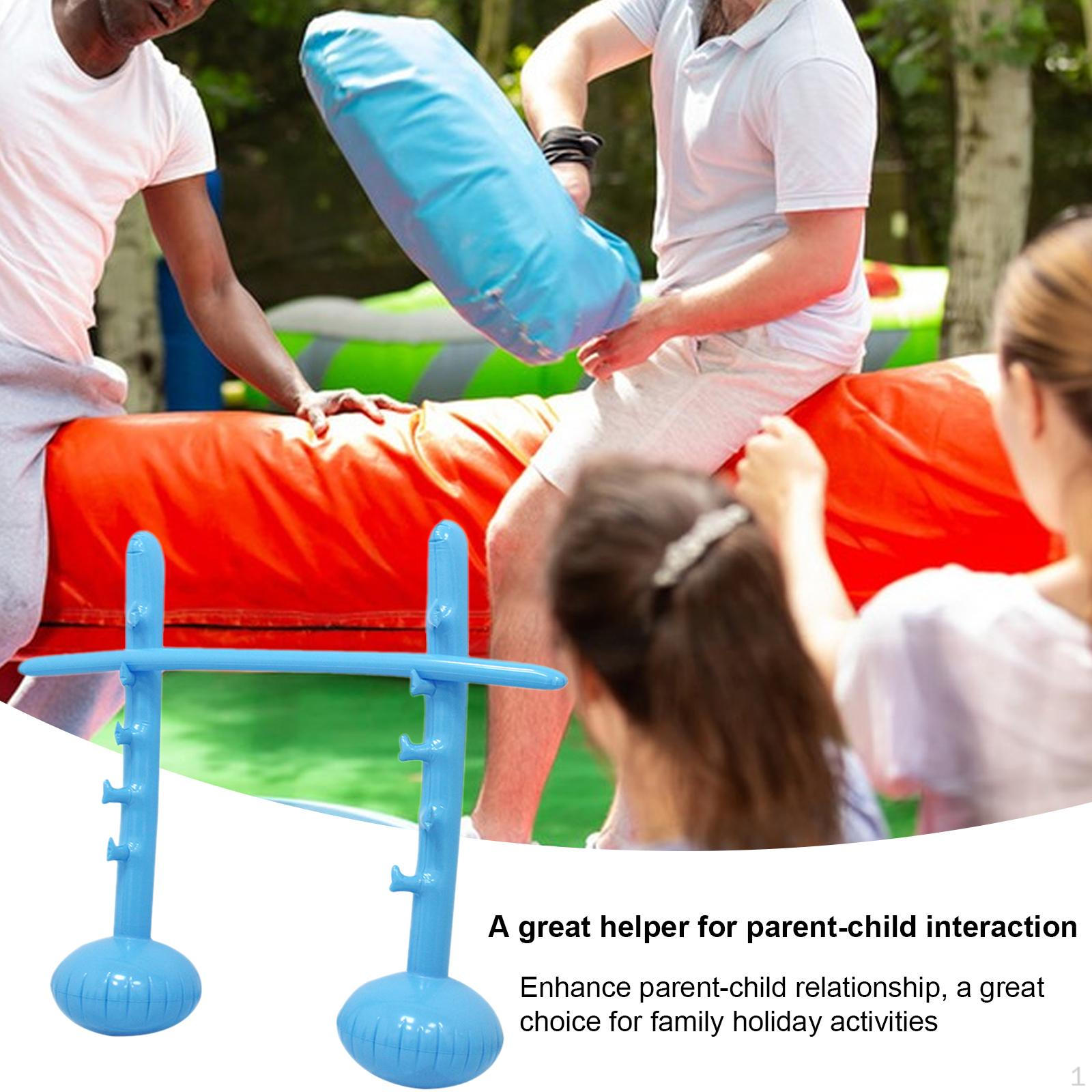 

Inflatable High Jump Bar Game Prop Easy Inflation and Setup, Portable, Sports Pole Party рожевий