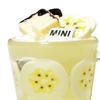 Miniature Drink Model Handmade Summer Mini Banana Drink Doll Accessory for 1:12 Scale Miniature Dessert Table