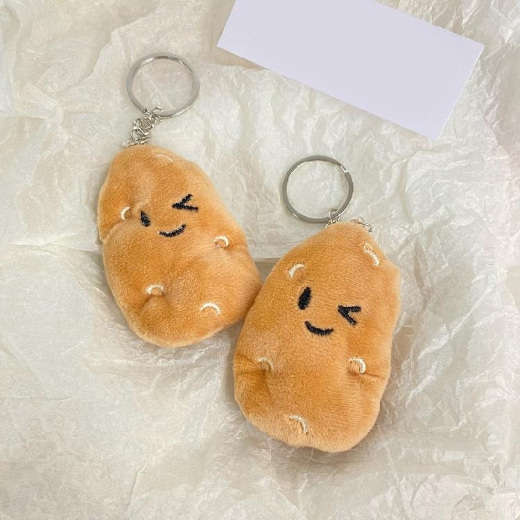 Set mit 10 handgefertigten Miniatur-Kartoffel-Schlüsselanhängern und Ansteckern, vielseitiger Schlüsselhalter für trendbewusste Personen