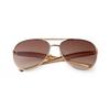Fashion Oversized Pilot Sunglasses for Women Men 70s Trendy Metal Streamline Arms Aviation Sun Glasses Champagne Shades S98137C